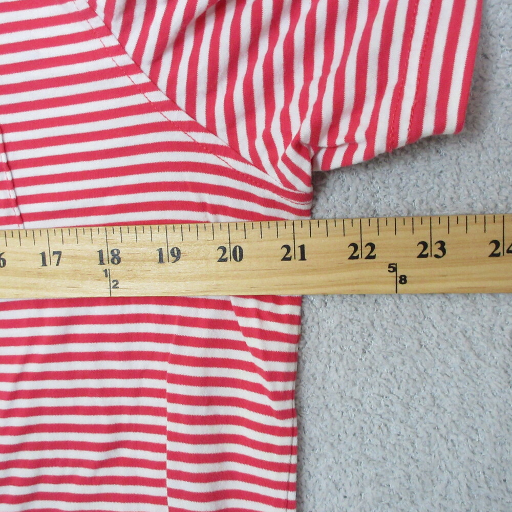 Brooks Brothers Polo Shirt Mens Large Red White Striped Embroidered Logo Preppy - Picture 5 of 7